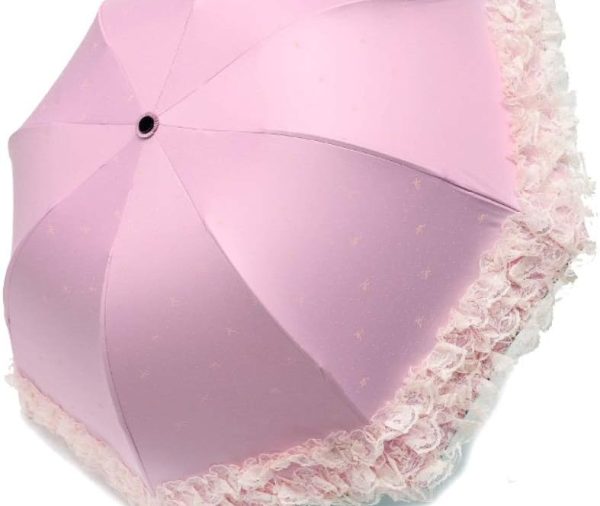 Princess Lace Parasol Folding Sunny and Rainy Dration Umbrella