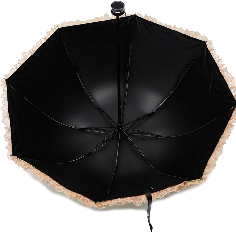 Princess Lace Parasol Folding Sunny and Rainy Dration Umbrella - Image 2