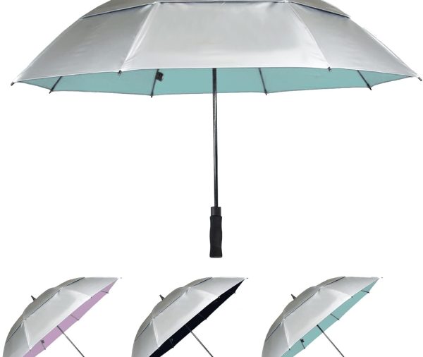 54/62/68/72 Inch Automatic Open Golf Umbrella, Extra Large Oversize Double y Vented Windproof Waterproof Stick Umbrellas for Rain