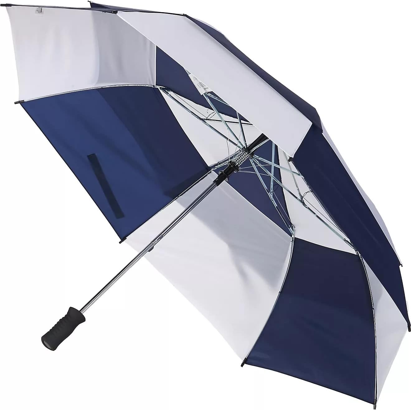 Size Auto Open Vented Golf Stick Umbrella One Size / Navy/White