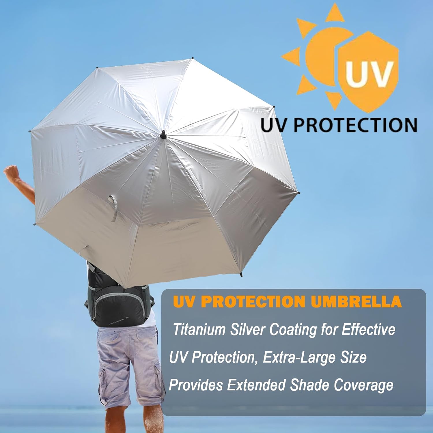 54/62/68/72 Inch Automatic Open Golf Umbrella, Extra Large Oversize Double y Vented Windproof Waterproof Stick Umbrellas for Rain - Image 2