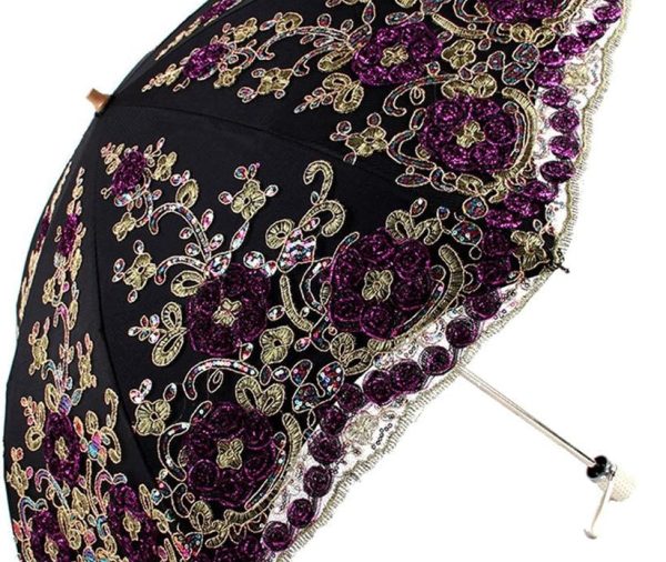 Flower Lace Parasols for Wedding Party Lace Bridal Umbrella