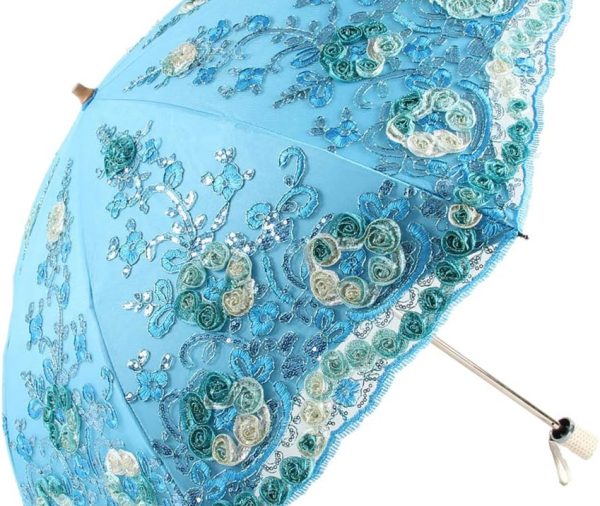 Flower Lace Parasols for Wedding Party Lace Bridal Umbrella