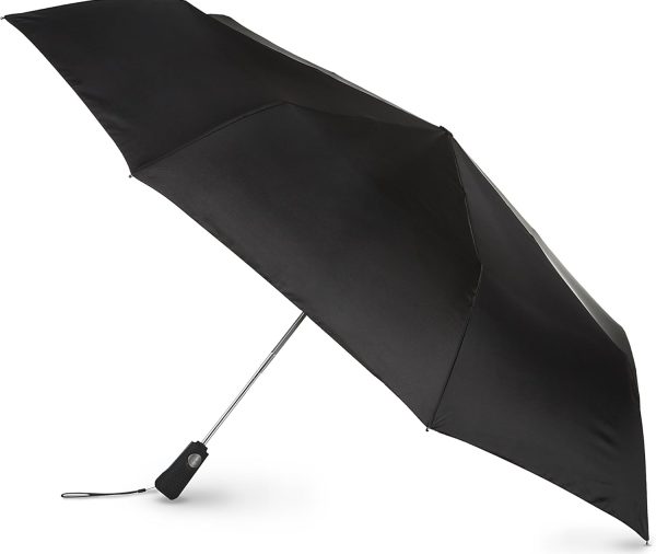 Size Auto Open/Close Umbrella, Water Repellent y, Black
