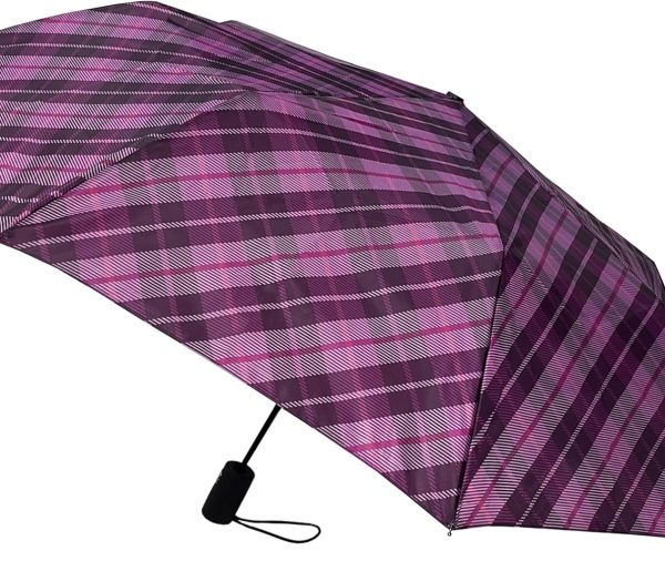 Mini Rain Umbrella, Automatic Folding Umbrella, Windproof, Lightweight and Packable for Travel, Full 42 Inch Arc