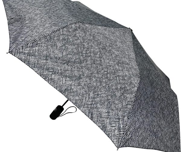 Mini Rain Umbrella, Automatic Folding Umbrella, Windproof, Lightweight and Packable for Travel, Full 42 Inch Arc